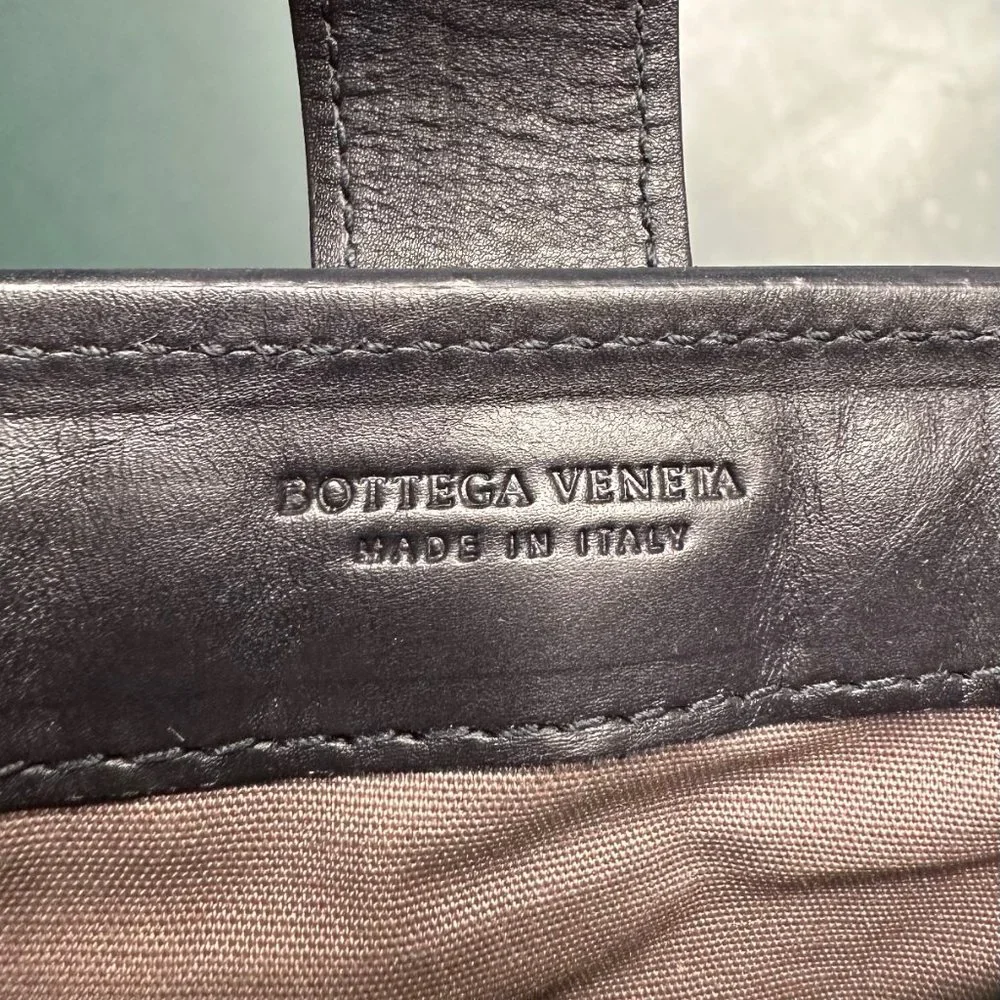 BOTTEGA VENETA Black Leather Woven iPad Tablet Case/Sleeve Made in Italy NEW